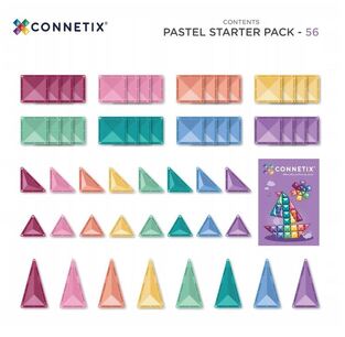 Connetic Pastel Starter Pack 56 Pcs - CT-P-00056-ST