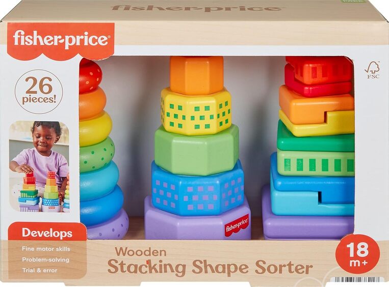Fisher-Price Ξύλινες Πυραμίδες - HXT76