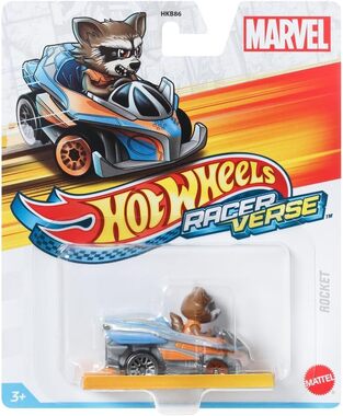 Hot Wheels RacerVerse Die-Cast Vehicle With Rocket Racoon - HKC06