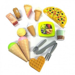 Σετ Παιχνιδιού Φαγητού Pizza από ECO Οικολογικά Υλικά 15τεμ. - 16390112