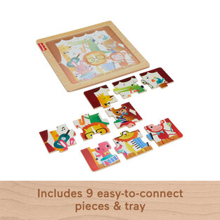 Fisher Price Μίνι Ξύλινο Παζλ Μουσικά Όργανα - HXV18