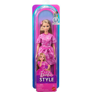 Barbie Fashionistas Style  Blonde Fashion Doll with Pink Paisley Shirt No. 249 - JJN62