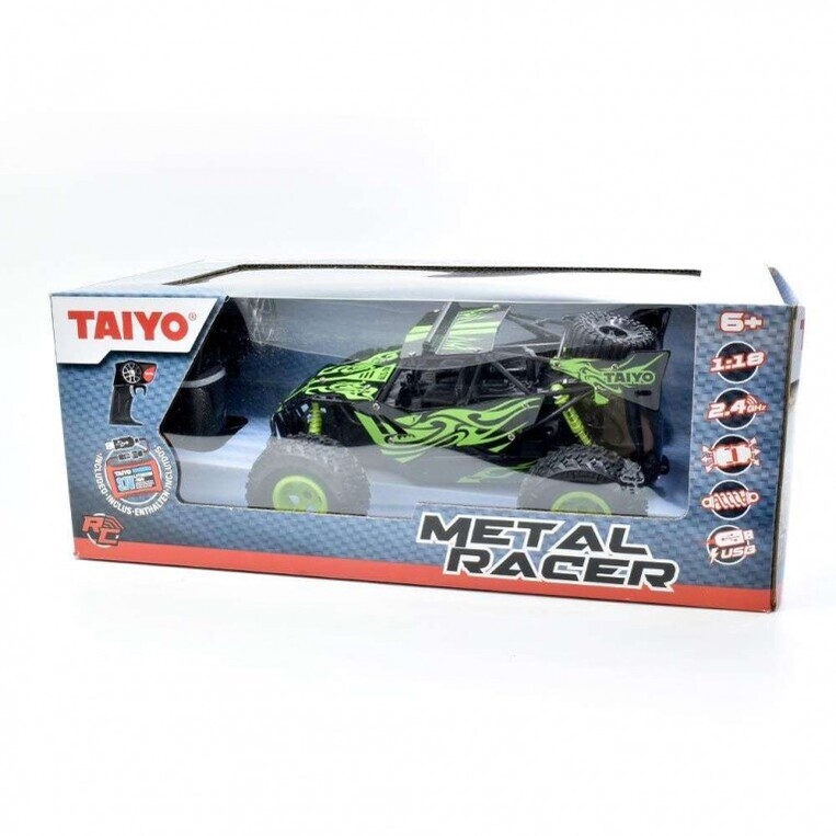 ΤΑΥΙΟ Τηλεκατευθυνόμενο Οχημα Metal Racer - Green 1:18 - 180010K
