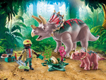 Playmobil Dinos Τρικεράτοπες Και Εξερευνητής - 71821