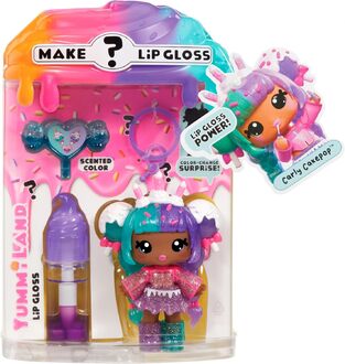 Yummiland Lip Gloss Doll: Mystery Color Change - Carly Cakepop - 546108EUC