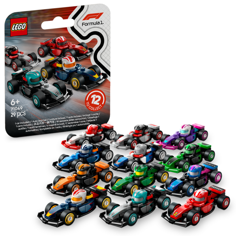 Lego Minifigures Fi Collectible Race Car 