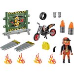 Playmobil Starter Pack Stunt Show Ακροβατικά Με Μηχανή Motocross - 71256