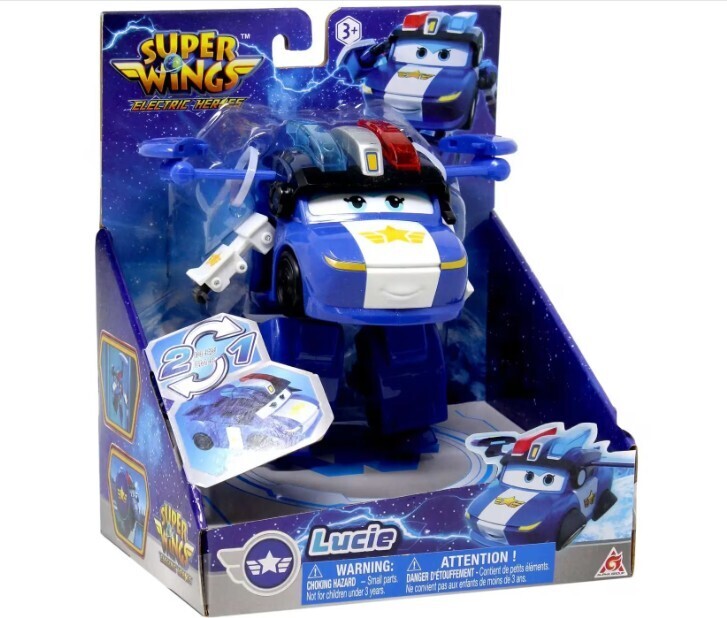 Super Wings - Electric Heroes Transforming 15Cm. Lucie - 780235