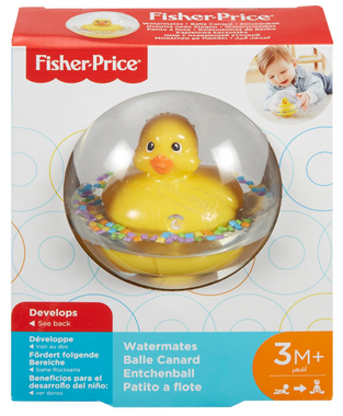 Fisher Price  Watermates Μπαλίτσα Με Παπάκι Κίτρινο - 75676