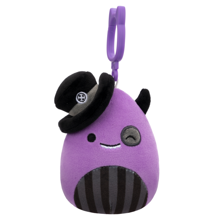 Squishmallows Halloween Λούτρινο Μπρελόκ Earworm The Monster 9cm- SQCP00259
