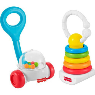 Fisher Price Κουδουνίστρες Κλασικά Παιχνίδια - Σετ Των 2 - JKP54