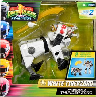 Mighty Morphin Power Rangers - Action Figure - White Tigerzord 25 cm - PLA68964