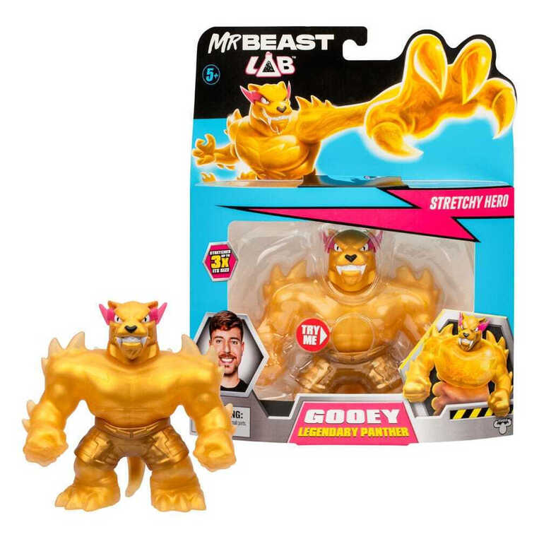 Mr. Beast Lab Goo Jit Zu Stretch Figure Legendary Panther - GP24738