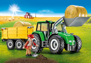 Playmobil Country Τρακτέρ Με Ρυμουλκόμενη Καρότσα - 9317