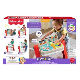 Fisher-Price Παίζω & Μαθαίνω Smart Stages Εκπαιδευτικό Τραπέζι-Πίνακας 4 σε 1 - JLM96