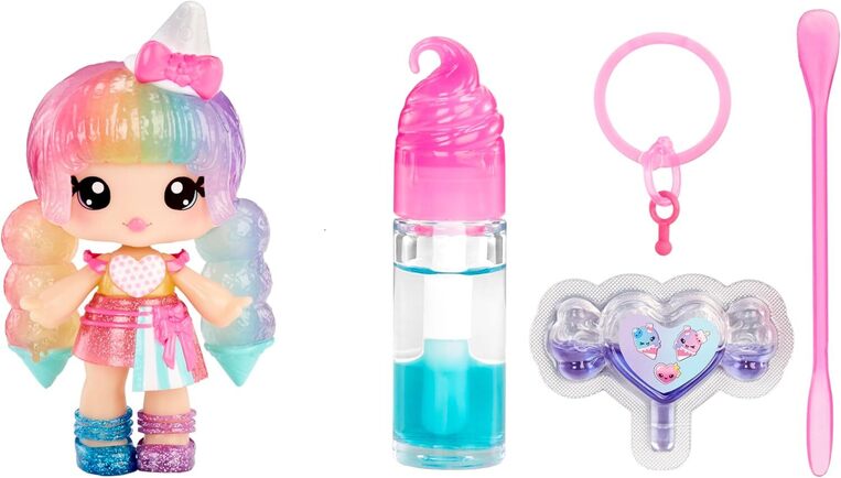 Yummiland Lip Gloss Doll: Mystery Color Change - Stephie Snowcone -  546078EUC