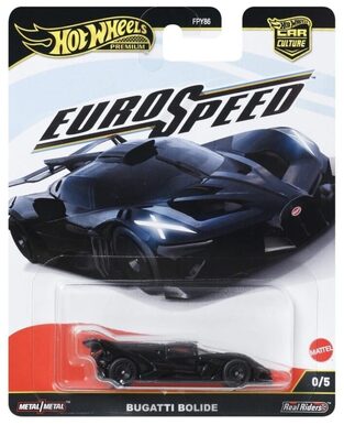HW Premium Bugatti Bolide Black Chase 0/5 - JBK80