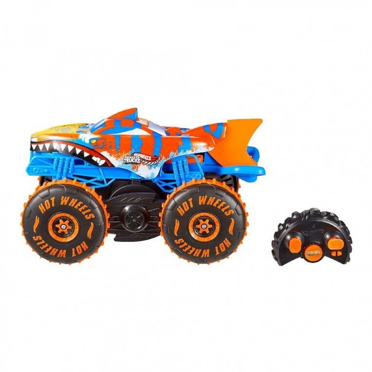 Hot Wheels Monster Trucks R/C Vehicle Tiger Shark Climber 1:15 - JFR39