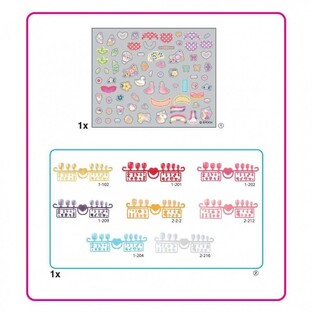 Aquabeads Nail Studio Σετ Αναπλήρωσης Για Νύχια Καρδιές & Κορδέλες - AQB35059