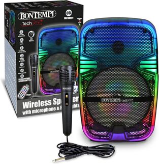 Bontempi Wireless Speaker With Dynamic Microphone And RGB Lights - 491060