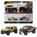 Hot Wheels Premium Σετ των 2 - Ford Bronco R & '17 Ford F-150 Raptor - HRR77