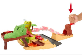 Cars On The Road - Σετ Παιχνιδιού Με Τυρανομισιόσαυρο Ρεξ - HMD74