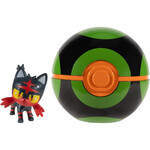 Pokemon Clip N’ Go Με Φιγούρα Litten & Dusk Ball - PKW3147