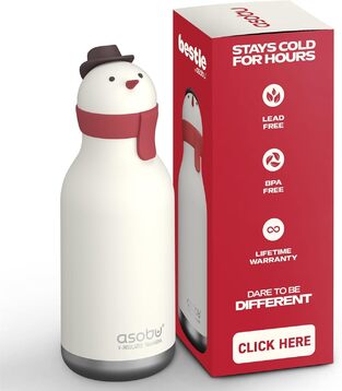 Asobu Μπουκάλι Θερμός 460ml Bestie Snowman - GRAF05480