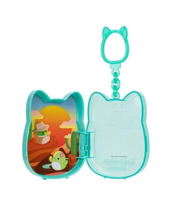 Squish-A-Longs - Blind Μπρελόκ-Θήκη 8 Θέσεων Με 3 Φιγούρες - Τυχαία Επιλογή - SQAL0079