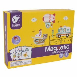 Classic World Magnetic Traffic & Transportation – Μαγνητικό Παιχνίδι Μέσα Μεταφοράς - C20026