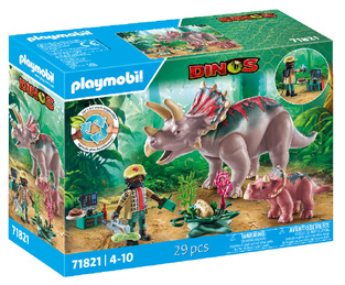 Playmobil Dinos Τρικεράτοπες Και Εξερευνητής - 71821