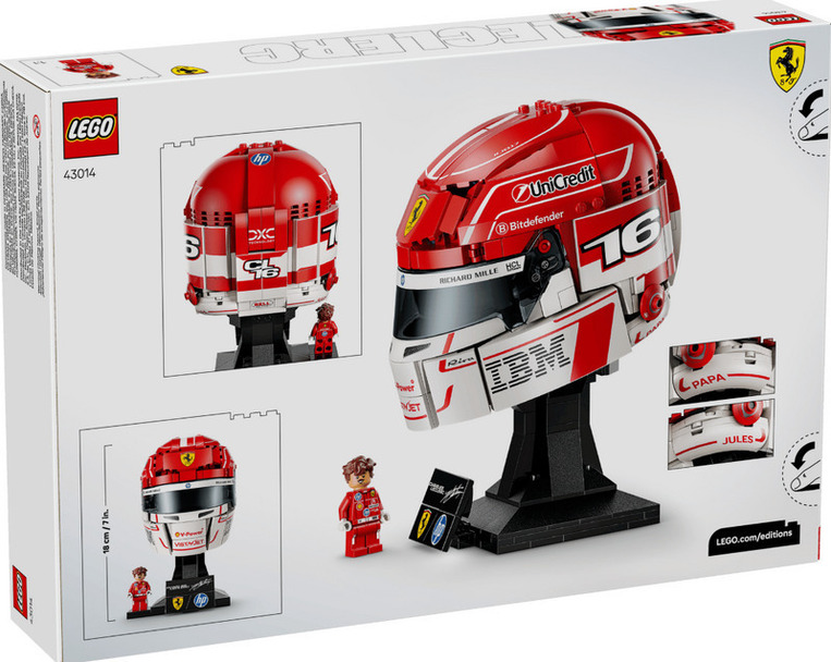 LEGO Editions Scuderia Ferrari HP Charles Leclerc Helmet - 43014