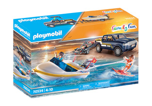 Playmobil Φορτηγάκι Με Τρέιλερ Και Ταχύπλοο - 70534