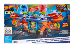 Hot Wheels Mega Πλυντήριο Χρωμοκεραυνών - HDP05