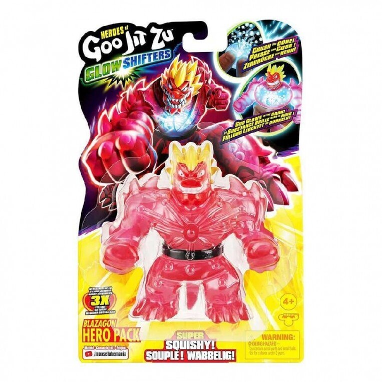 Goo Jit Zu Φιγούρα Glow Shifters Hero Pack 4 Σχέδια - GJT41000