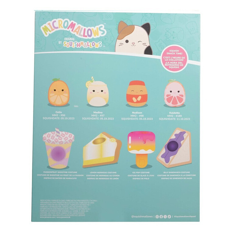 Squishmallows Micromallows 8Τμχ Λούτρινα 6Εκ.& Αξεσουάρ& Αξεσουάρ - SQMM0019