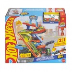 Hot Wheels City Transforming Stunt Garage 2 in 1 Playset - JHL94