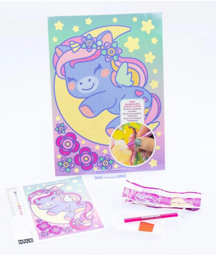 Nice Group Diamantiny Ψηφιδωτό Μωσαϊκό Gems Diamond Painting For Kids Selene Unicorn - GRAF90019