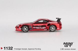 Mini GT Toyota Supra (A80) Top Secret GT-300 Red Chrome LHD - MGT01132LHD 