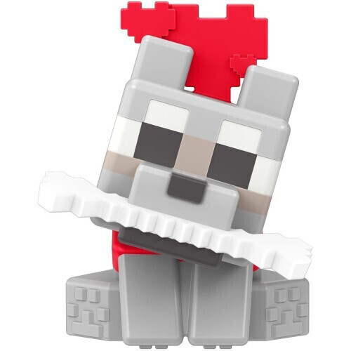 Minecraft Mini Mode Spawn Egg Μίνι Αυγά Με Φιγούρα Wolf - HXT66