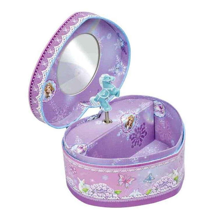 Μουσικό Κουτί Καρδιά Πριγκίπισσα Μωβ - 14831261