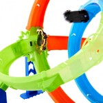 Hot Wheels Stunt Tracks Rapid Launch Cyclone Track Set - JHK73