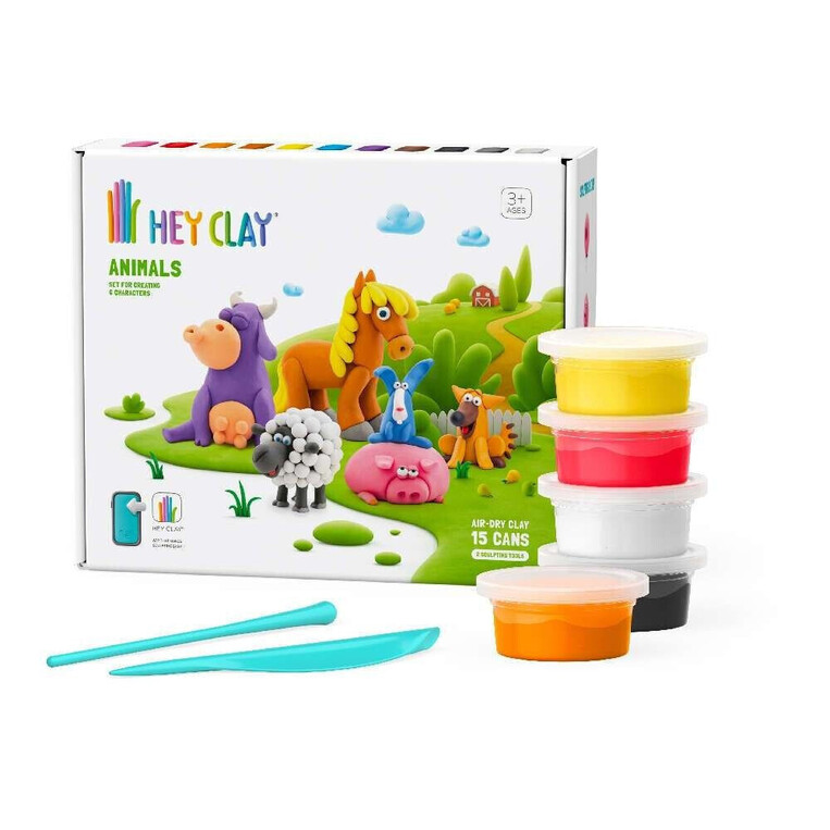 Hey Clay Animals Πολύχρωμος Πηλός - 440045