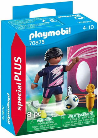 Playmobil Special Plus Γυναίκα Ποδοσφαιριστής Με Τοίχο Εξάσκησης - 70875