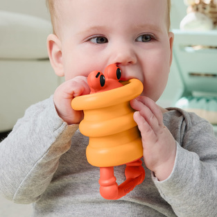 Fisher-Price: Squishseas Silicone - Crab Rattle - JHB55