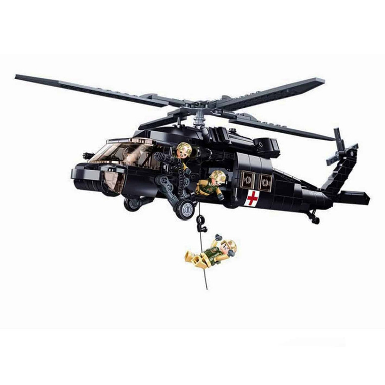 Sluban Model Bricks: US Medical Army Helicopter - M38-B1012