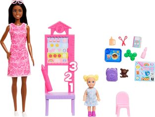 Barbie Σετ Επαγγέλματα Mε Παιδάκια - Δασκάλα Μελαχρινά Μαλλιά - JMK17