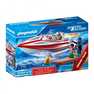 Playmobil Αγωνιστικό Ταχύπλοο Σκάφος Με Μοτέρ - 70744