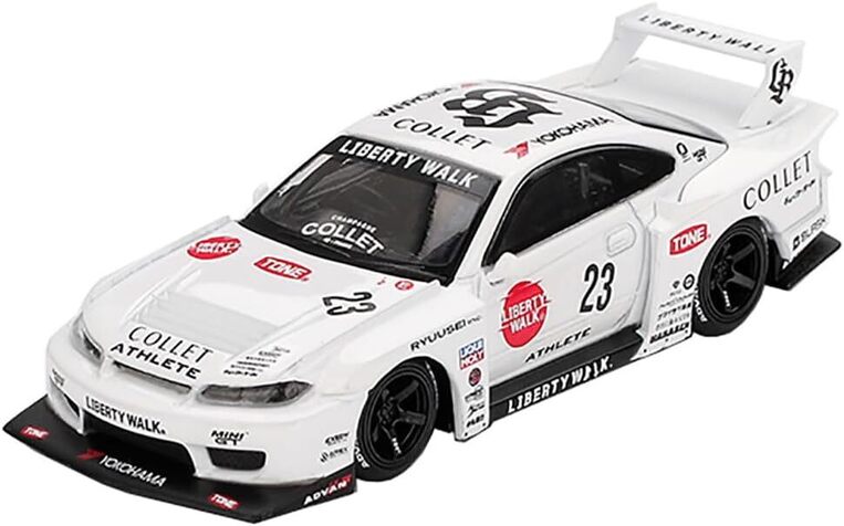 Mini GT 1:64 Nissan LB-Super Silhouette S15 Silvia Athlete – White - MGT01054BL