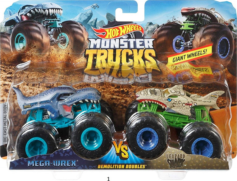 Hot Wheels Οχήματα Monster Trucks Σετ Των 2 - FYJ64